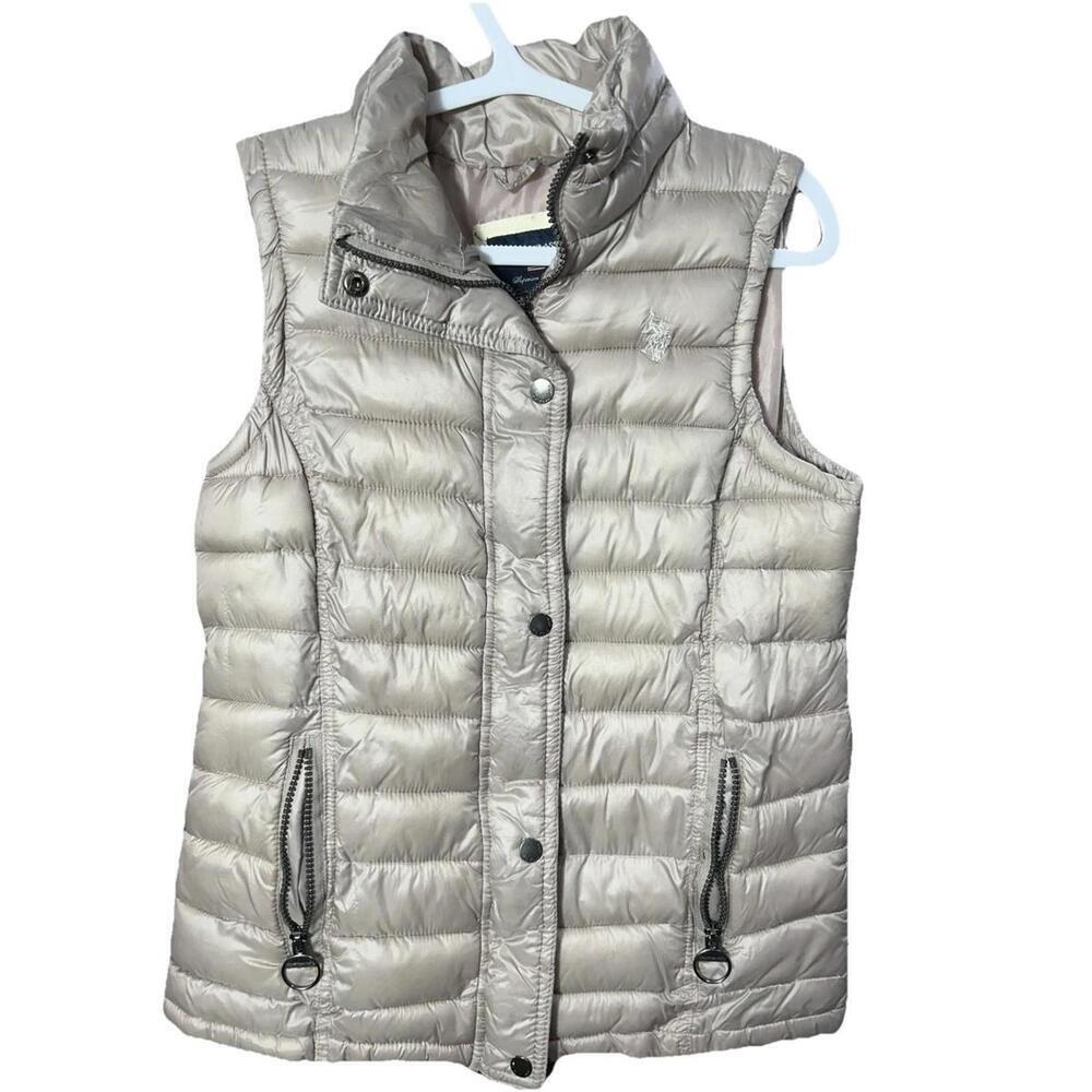 U.S. Polo Assn Pink Rose Gold Women's Vest Size Medium